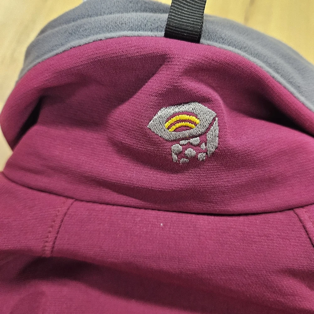 Mountain Hardwear Jacket Wms Small Plum Callisto Full Zip Fleece-Lined Softshell - Picture 15 of 15